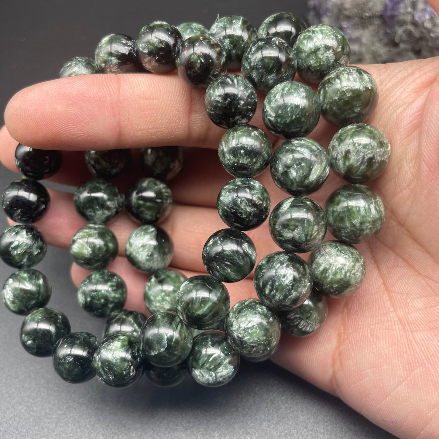 綠龍晶手串 13mm