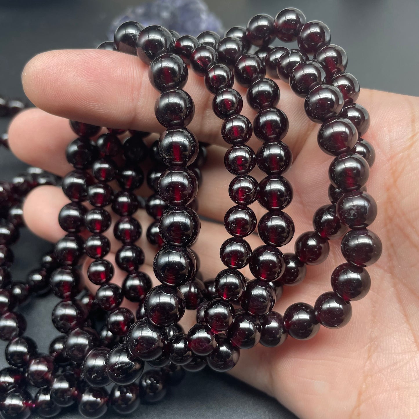 紅石榴石手串 7mm