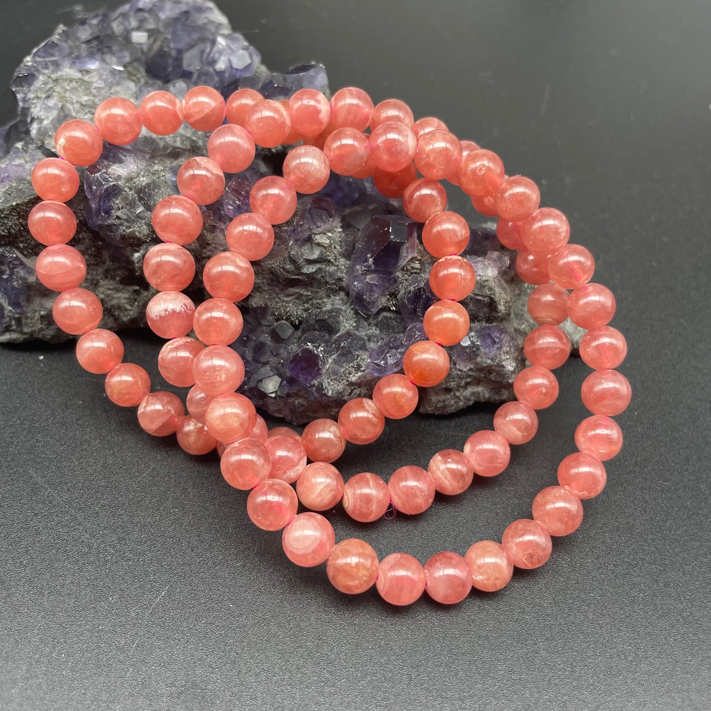 冰種紅紋石手串 6.5mm