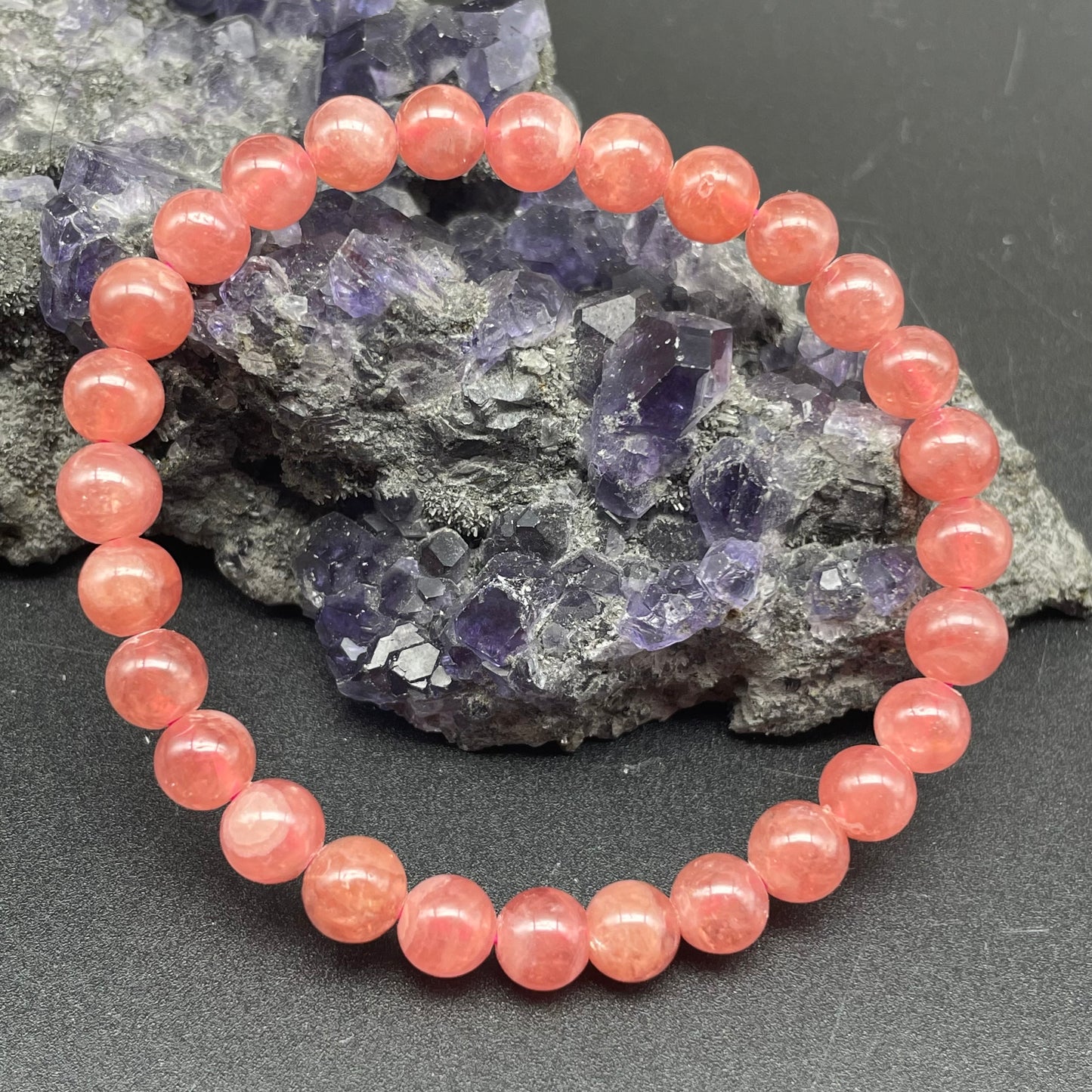 冰種紅紋石手串 6.5mm