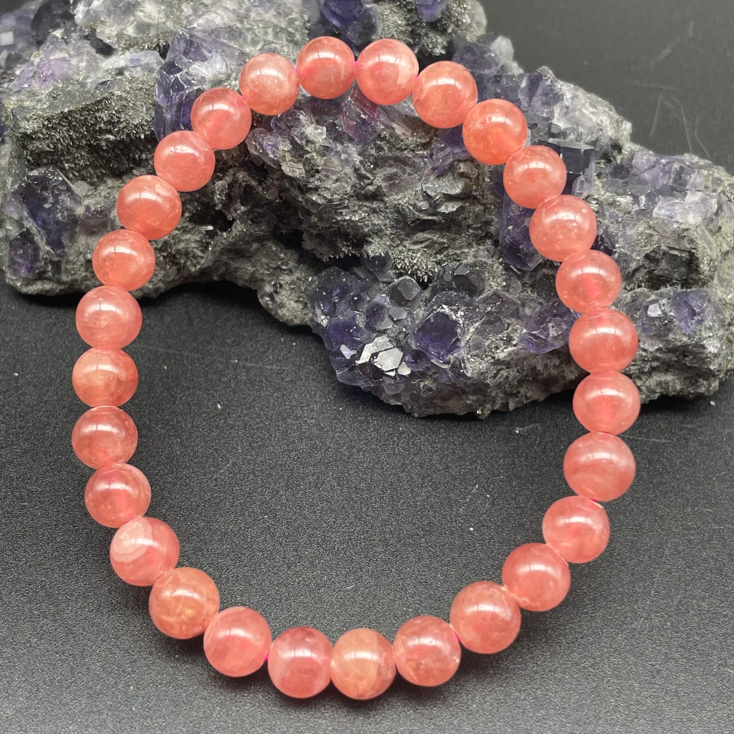 冰種紅紋石手串 6.5mm