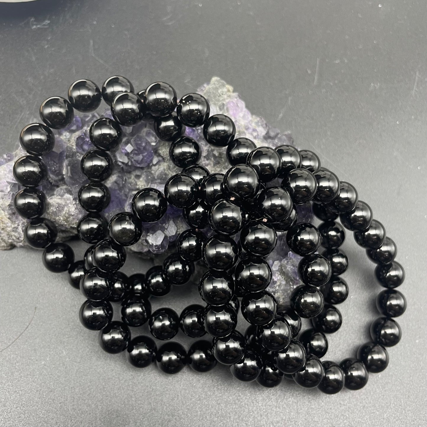黑曜石手串 10mm