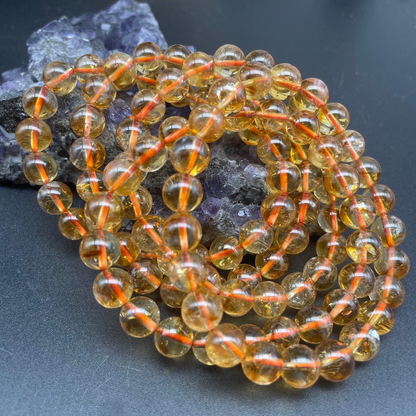 高質黃水晶手串 8mm