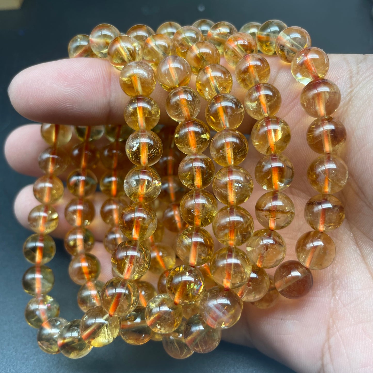 高質黃水晶手串 8mm