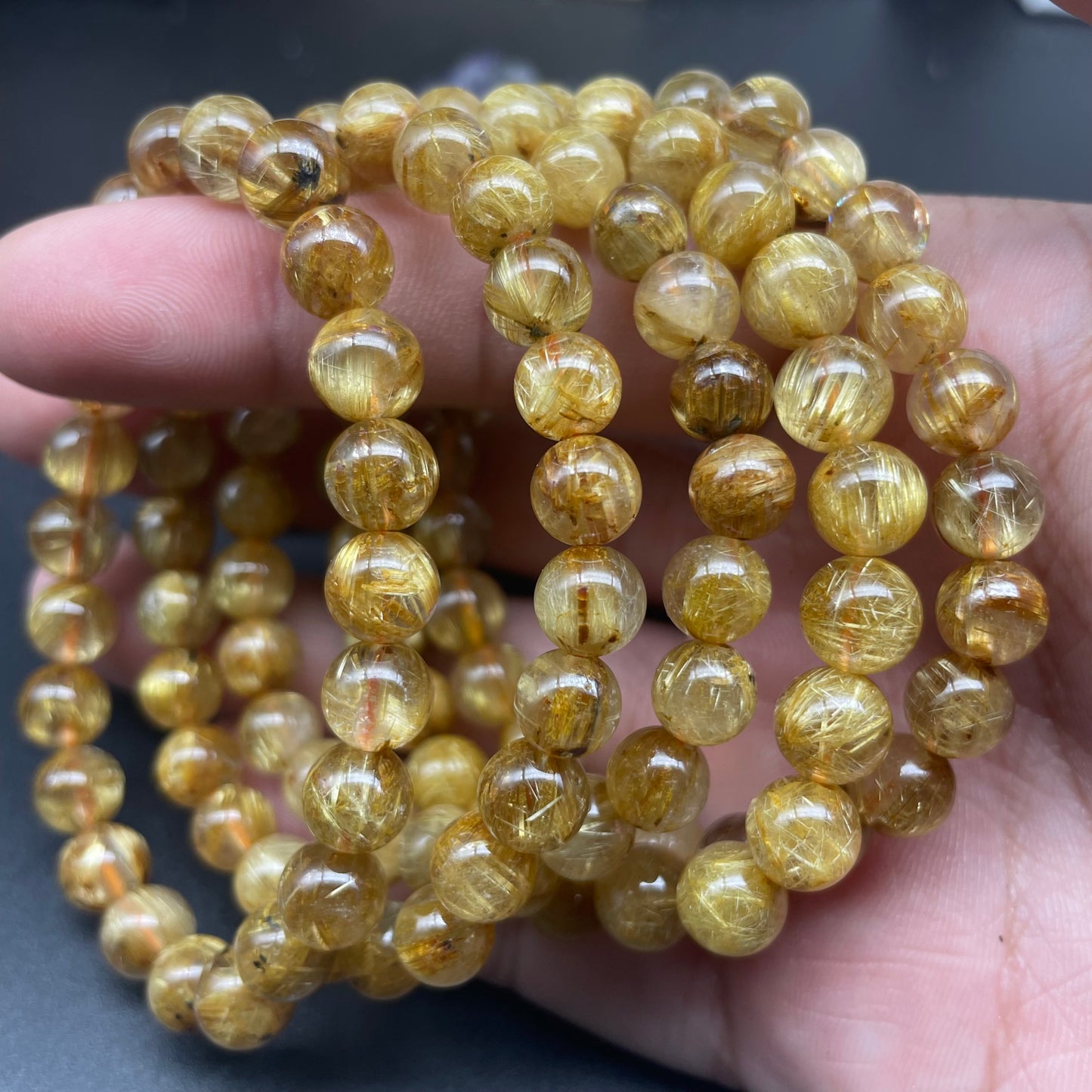 滿礦鈦晶手串 7mm