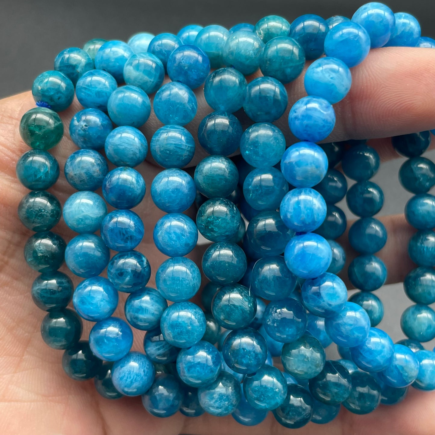 藍磷灰手串 8mm