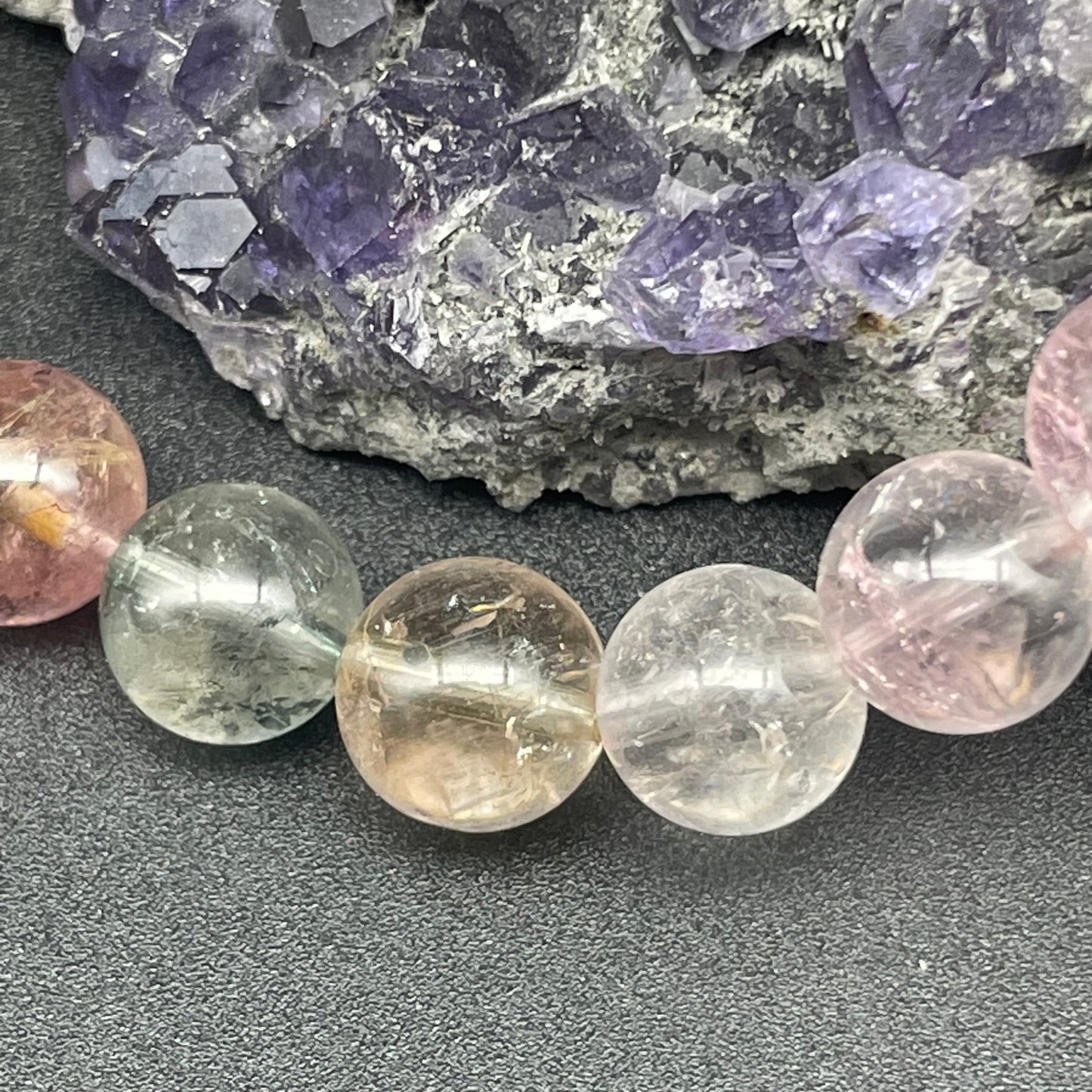 「一圖一物」全透體夢幻馬卡龍碧璽手串 8.7mm