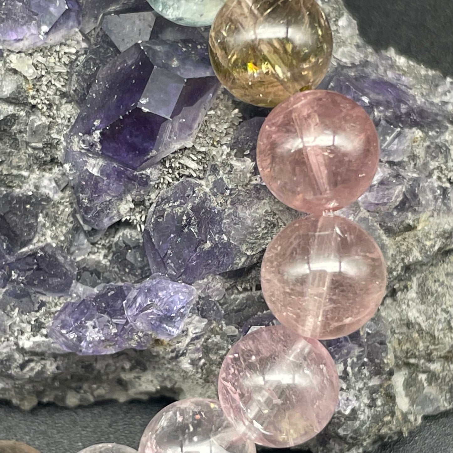 「一圖一物」全透體夢幻馬卡龍碧璽手串 8.7mm