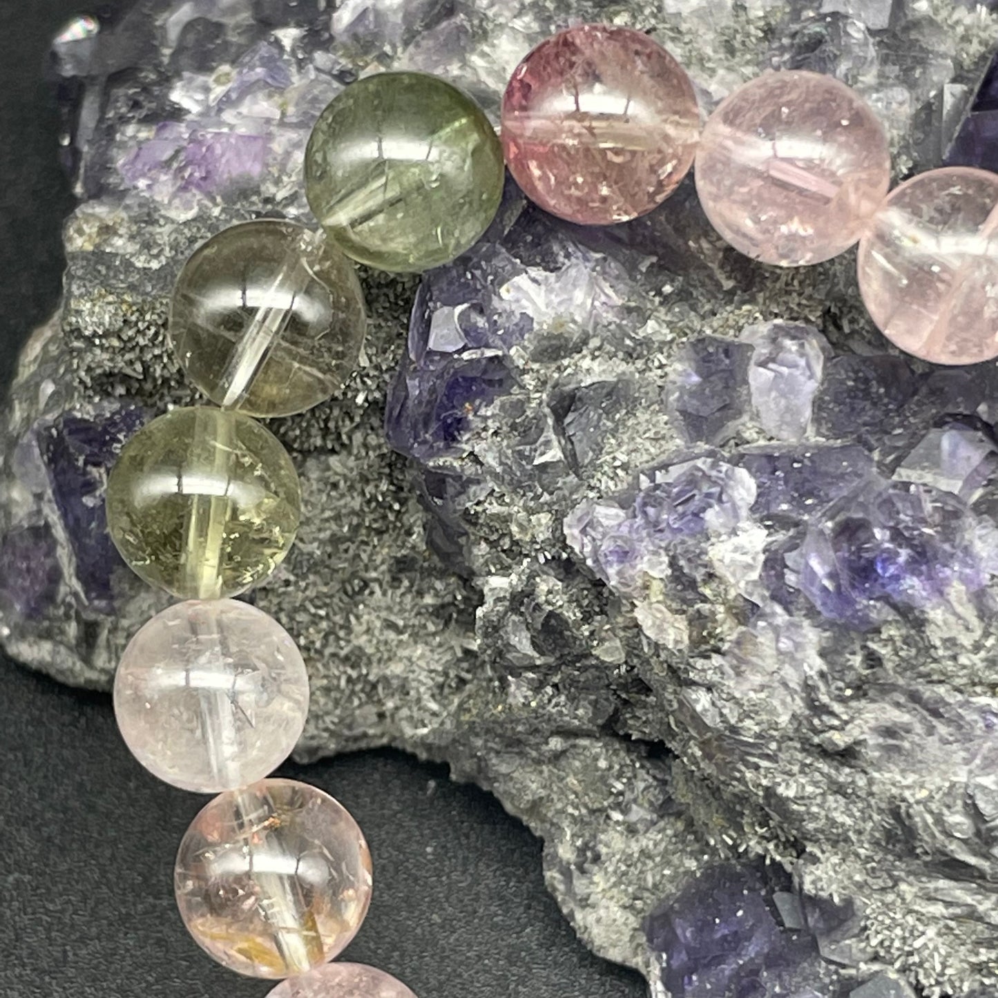 「一圖一物」全透體夢幻馬卡龍碧璽手串 8.7mm