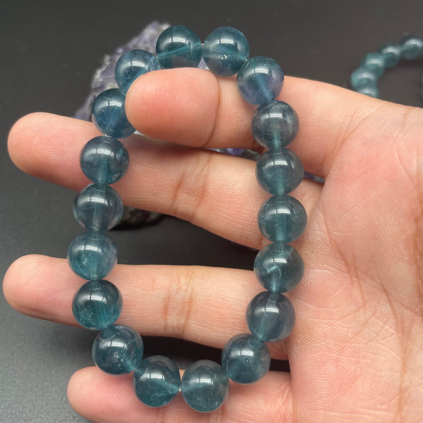 藍螢石手串 12mm