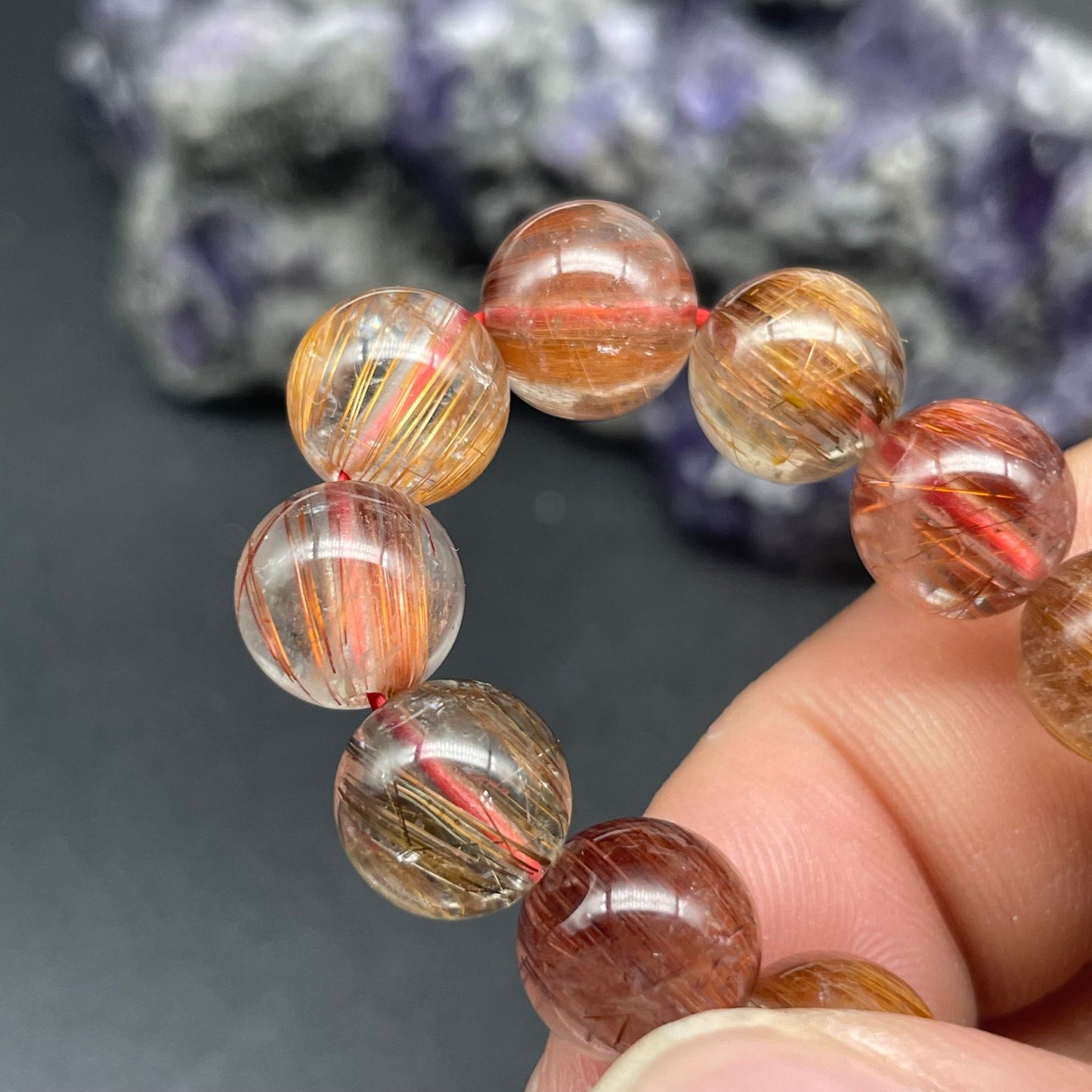 「一圖一物」順髮猫眼銅髮晶手串 8.7mm