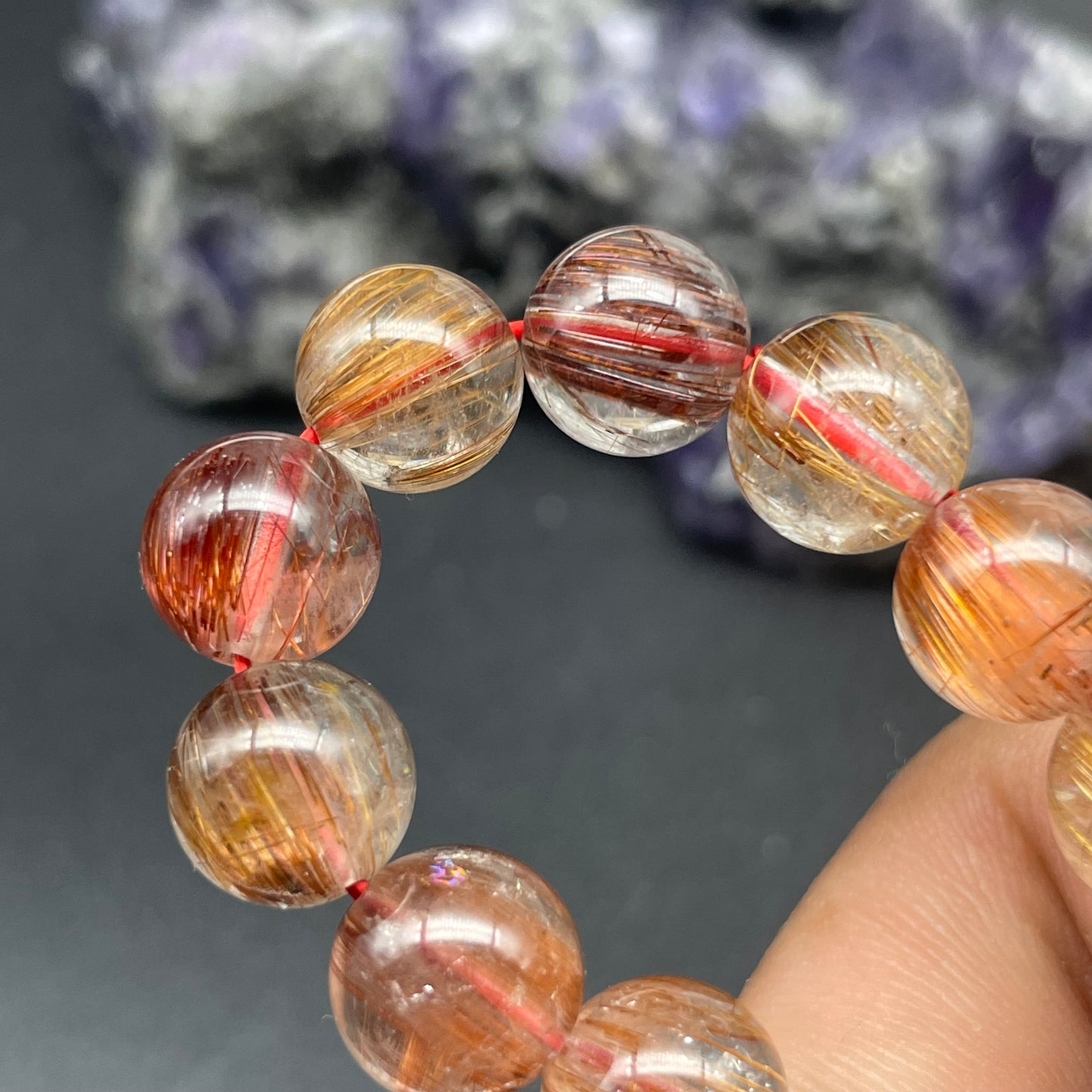 「一圖一物」順髮猫眼銅髮晶手串 8.7mm