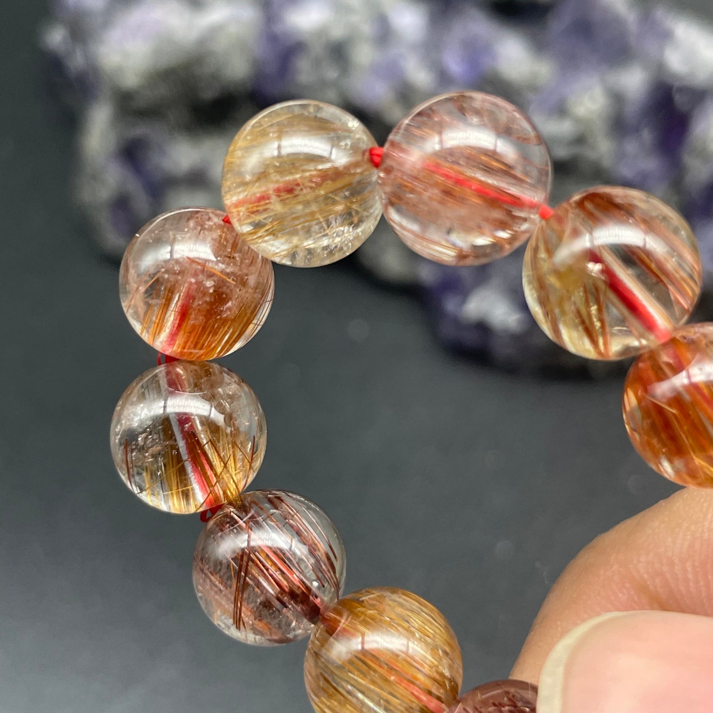 「一圖一物」順髮猫眼銅髮晶手串 8.7mm