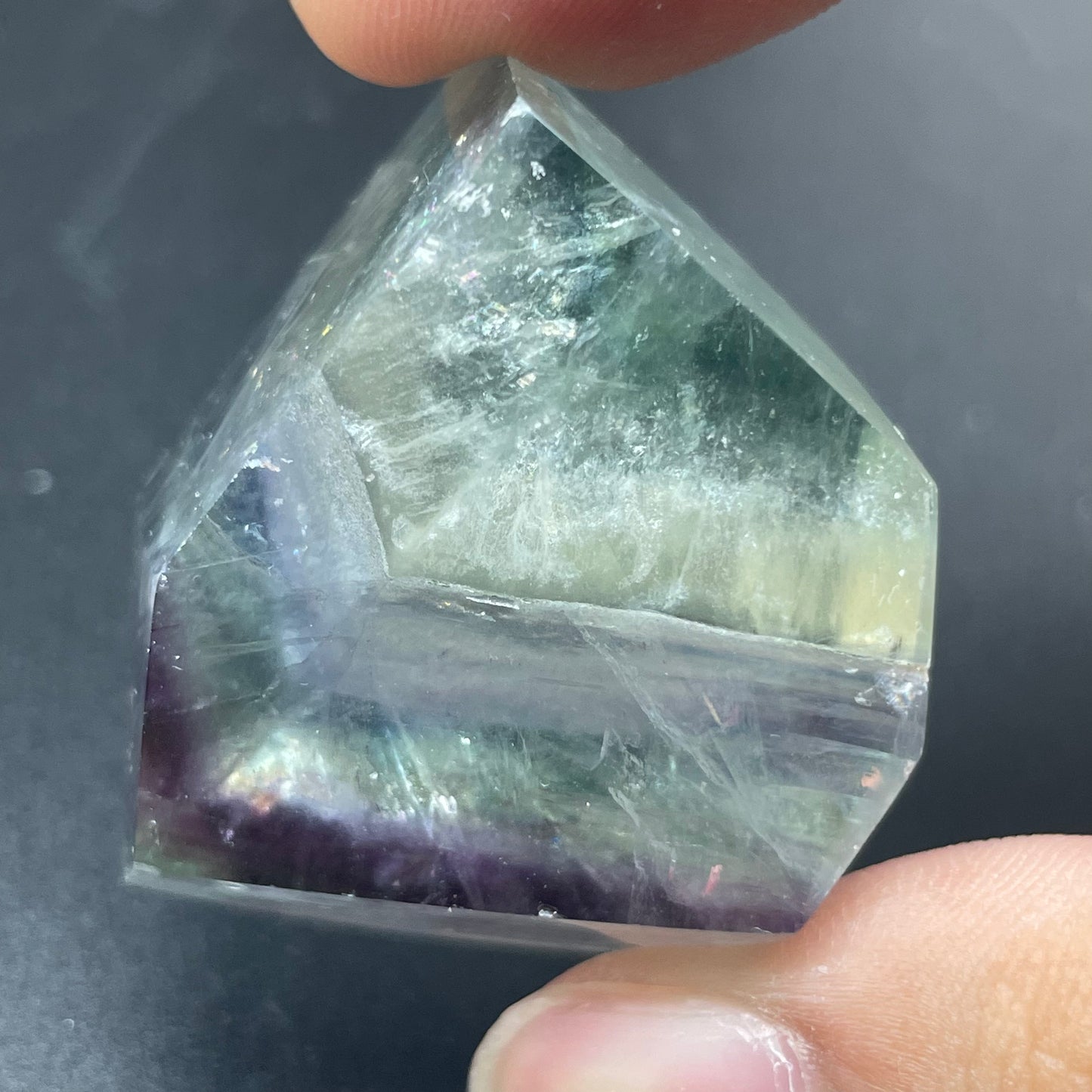 螢石切面擺件