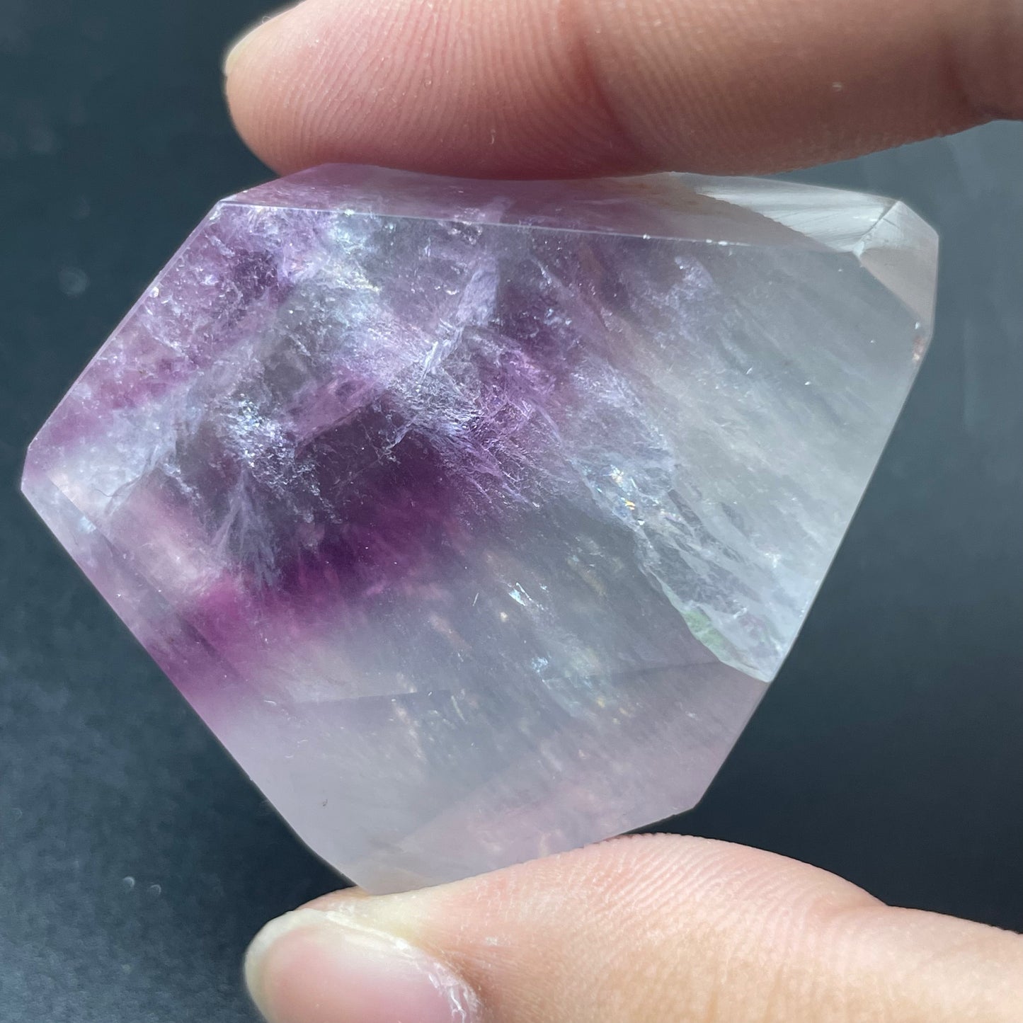 螢石切面擺件