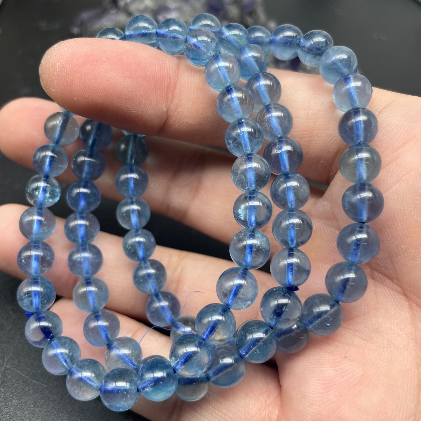 星空海藍寶手串 7mm