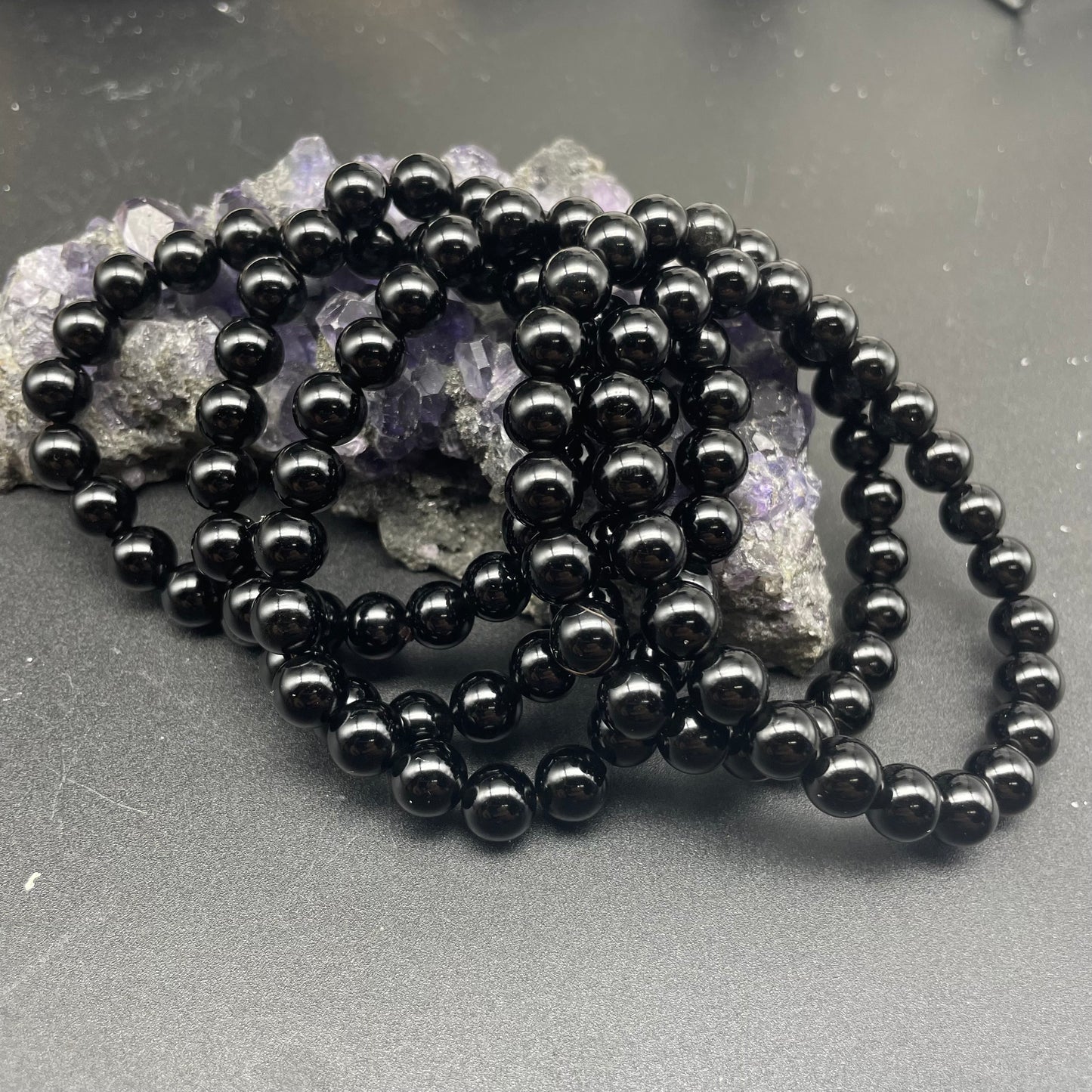 黑曜石手串 8mm