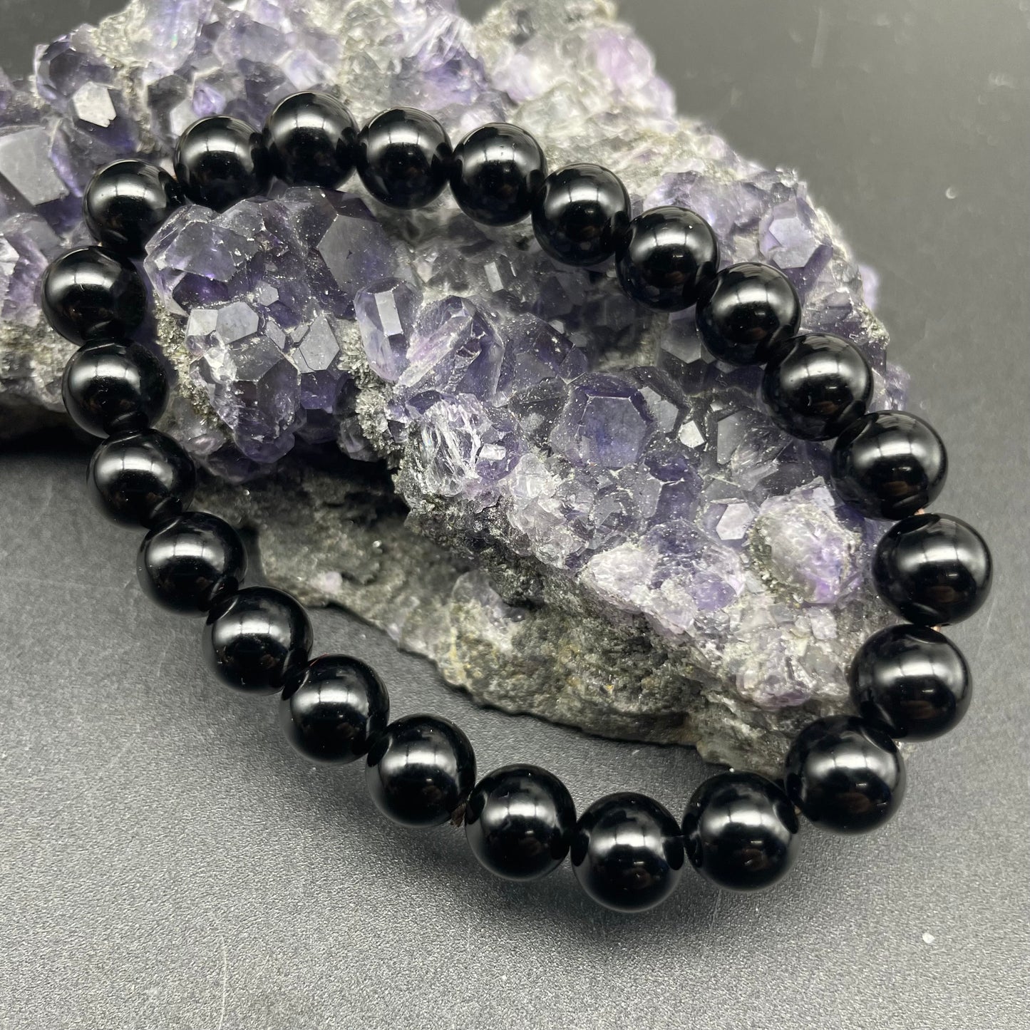 黑曜石手串 8mm
