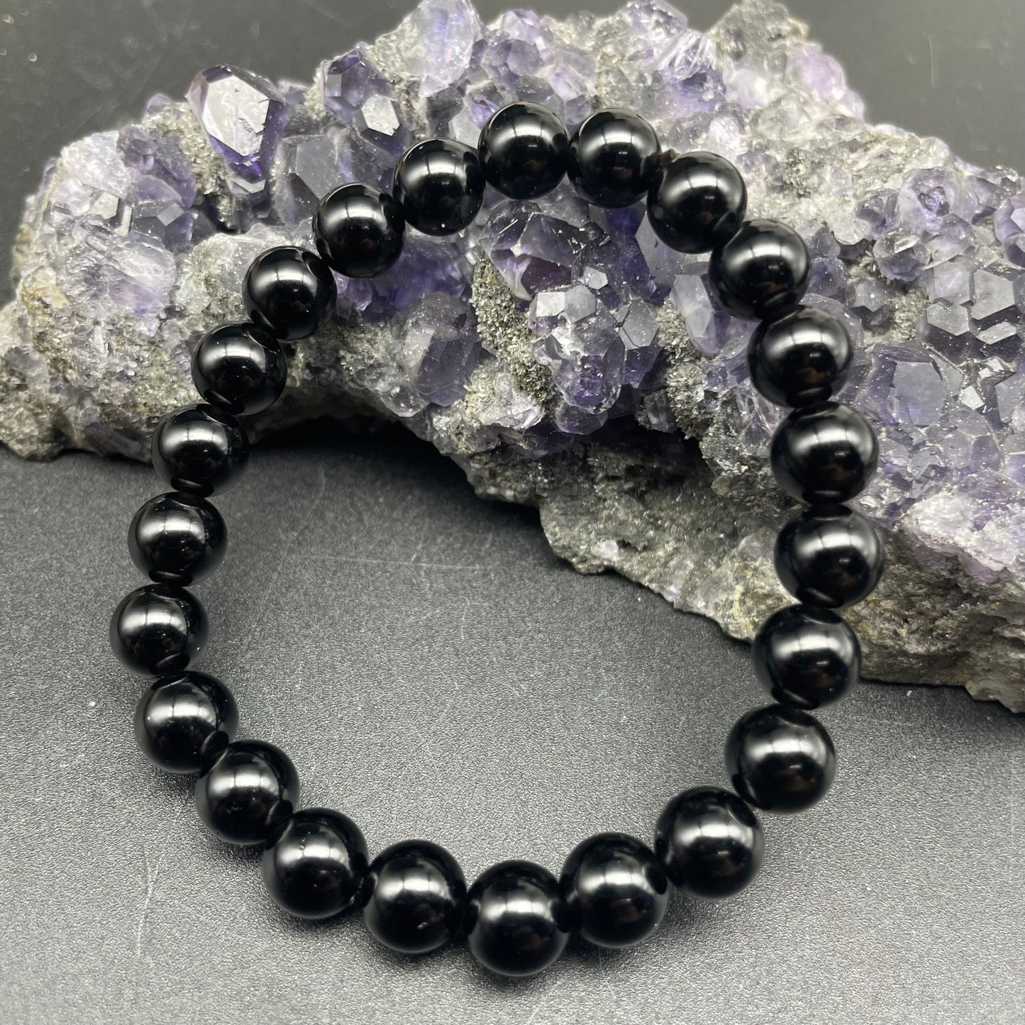 黑曜石手串 8mm