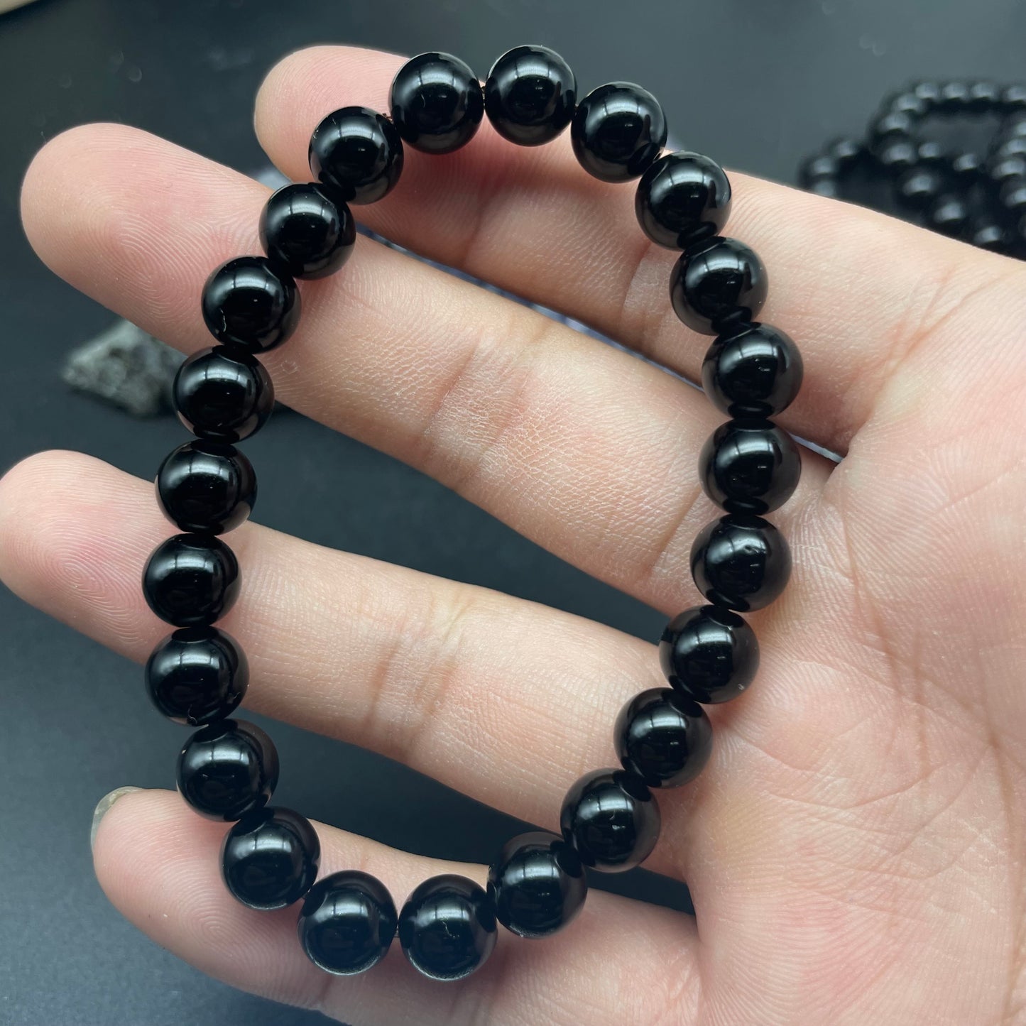黑曜石手串 8mm
