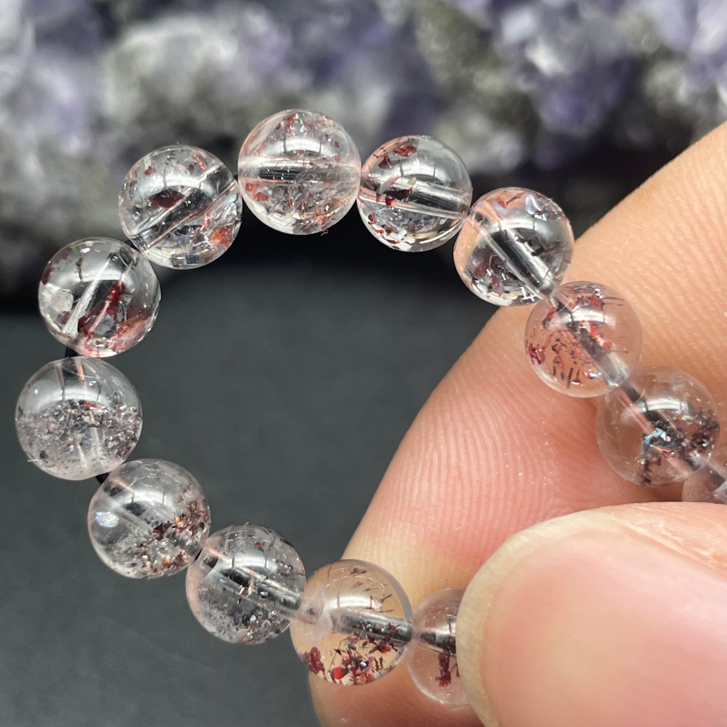 「一圖一物」彼岸花紅超七手串 6mm