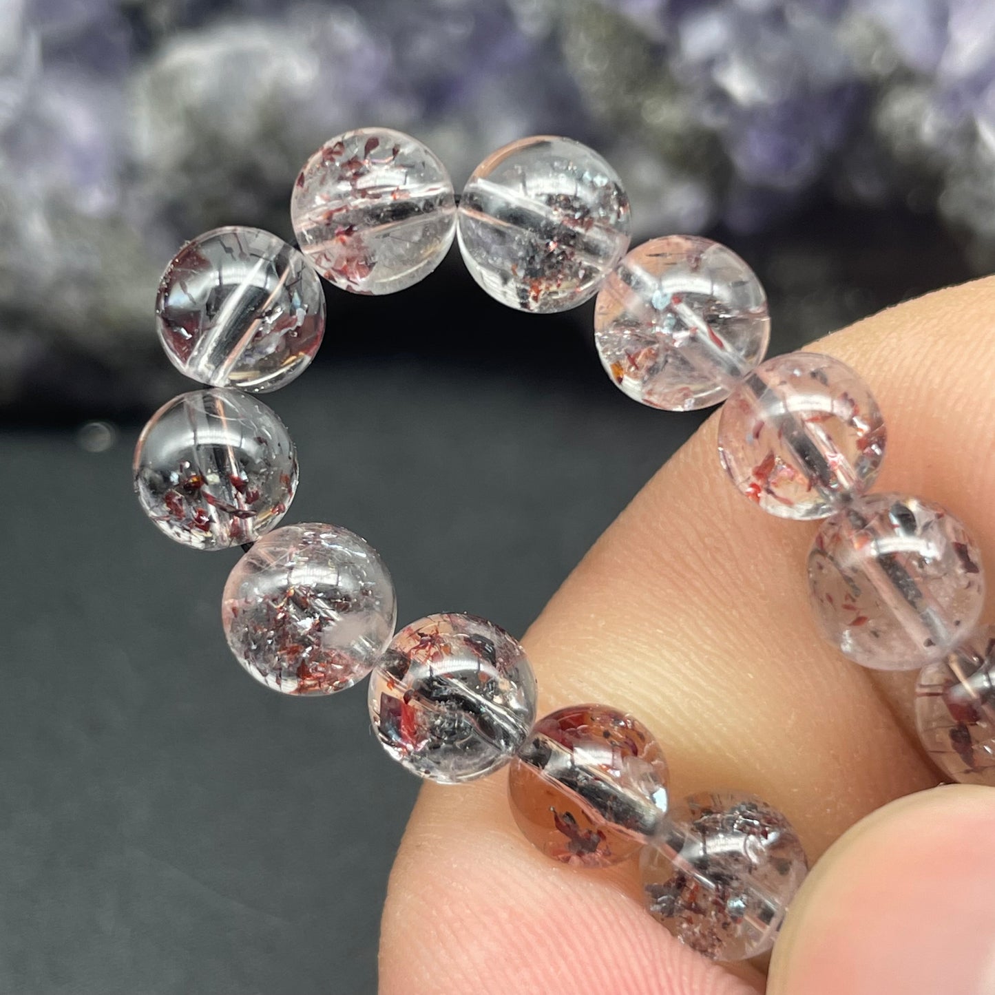 「一圖一物」彼岸花紅超七手串 6mm