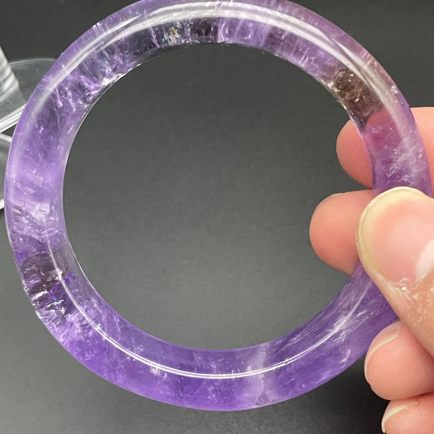 「一圖一物」薰衣草色紫黃晶手鐲