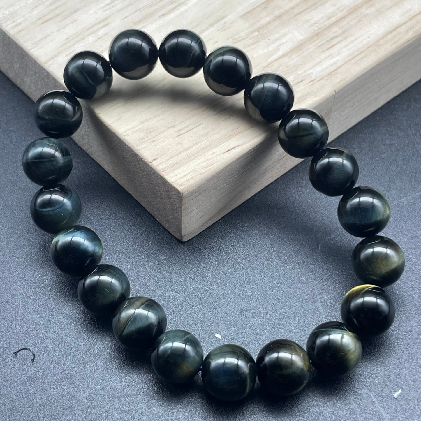 藍黃虎眼石手串 10mm
