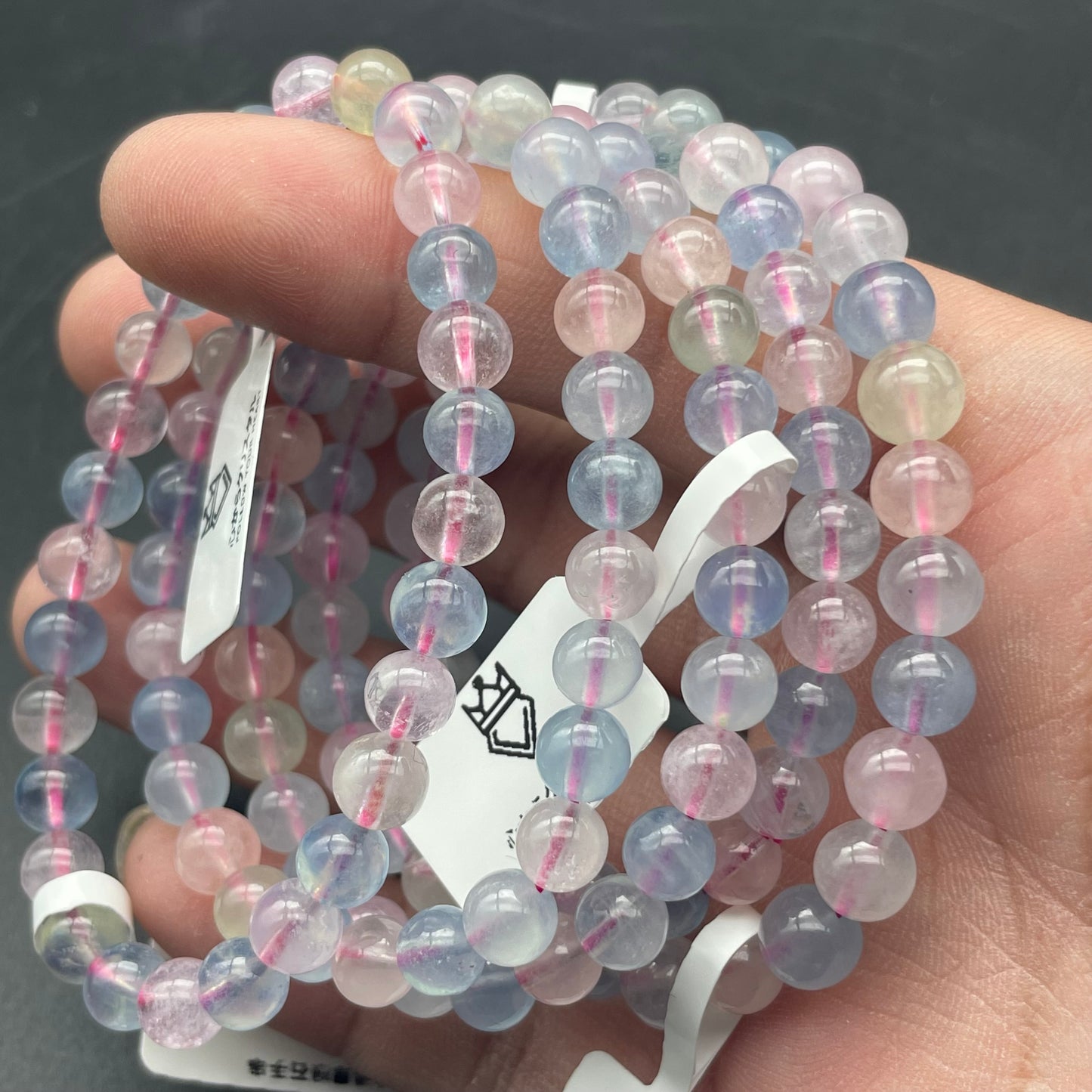 冰透體高質摩根石手串 7mm