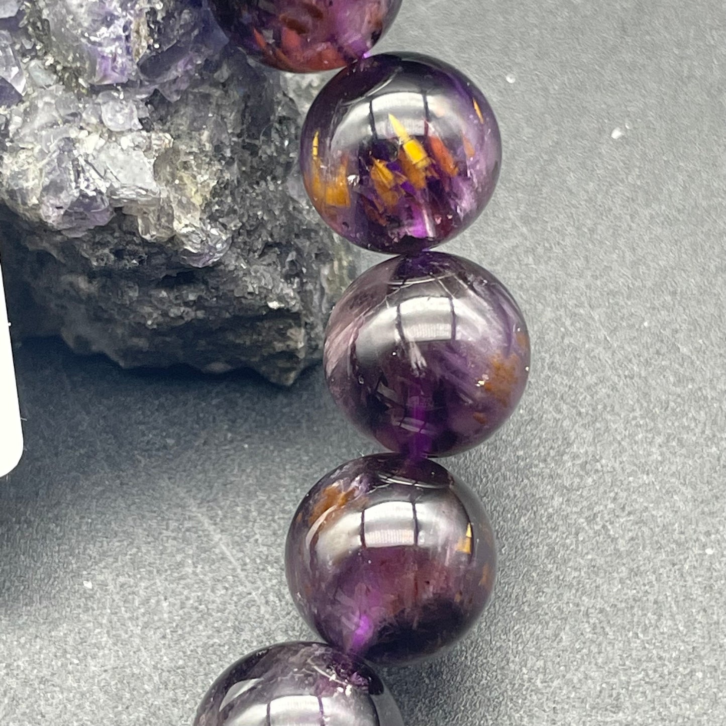性價比款紫鈦晶手串 11mm